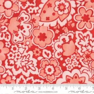 Jolie Mod Flower by Chez Moi for Moda Ruby 33693-20 £14.00 a metre