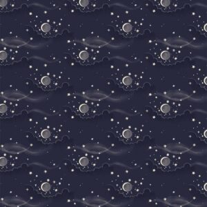 Nocturnal Garden by Belle & Boo Out to Play for michael miller fabrics DDC12363 Midn-D Moonsky £16.00 a metre