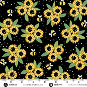 Sunny Honey By Amy Latta for Andover fabrics 1575 Sunny Bouguet £14.00 a metre