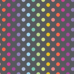 Tula Pink Graywork Disco Poms FSPWTP262 Carbon £15.00 a metre