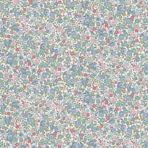 Petite Fleur Meadow Blue Rose 181/B Makower