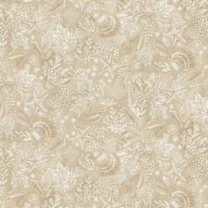 High Tide Reef 081 Cream Makower £14.00 a metre